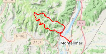 Montelimar-Meysse -Col de Fontenelle -Sceautres -