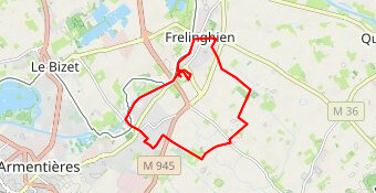 La ligne de Front en longeant la Lys