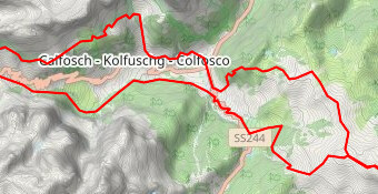 corvara passo gardena crête pralongia