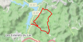 Lac de St Cassien et bois de Caillan