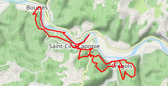 Boucle des géosites de Saint Cirq Lapopie