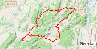 salavas -ibie collet de la serre - st remeze