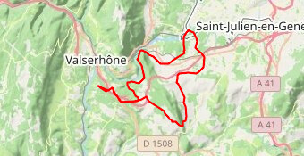 Tour du vuache - petites routes départ Lapraz