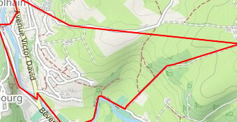 reconnaissance balise rectangle bleu