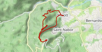 Ottrott - Mt Ste Odile retour par les châteaux