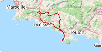 Sanary/Le Brusc par Bandol retour par le Brûlat