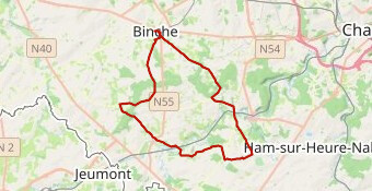 projet binche chimay binche 40KM
