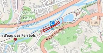 Parcours S triathlondes Ferréols - natation
