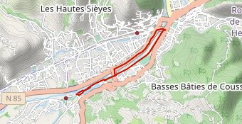 Parcours S triathlon des Ferréols - course à pied
