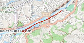 Parcours XS triathlon des Ferréols - course à pied