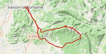 Mont Ventoux depuis Vaison la Romaine par Bedoin