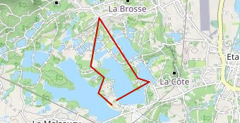 Parcours course à pied distance S Triathlon de Bel