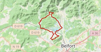 Parcours vélo distance M Triathlon de Belfort 2018
