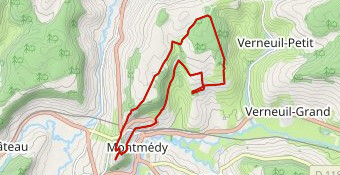 Parcours 12.5km Trail Transfrontalier de Montmédy
