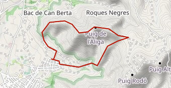 Roses, Mas Oliva, Pic dels Sinols, Pic de l'Aliga,