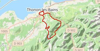 Col du Feu et retour depuis Thonon