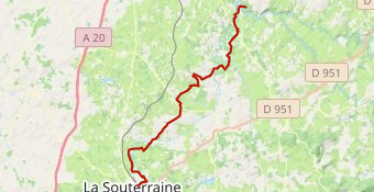 GR654 Crozant - La souterraine