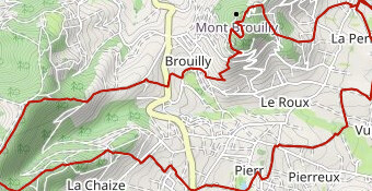 trou du loup , mont Brouilly depuis St Lager