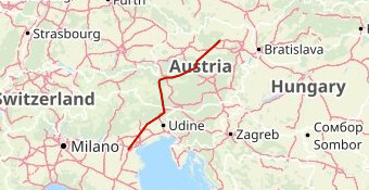 padova tarvisio vienna