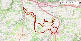 VTT 38 km vers Doissin depuis Nivolas