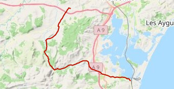 Bizanet - Port la Nouvelle route