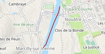 Parcours officiel natation triathlon nouatre Dista