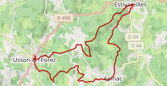 Monts du Forez sud Apinac  Usson