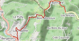 700 m - Col du Joncin par Chamelet