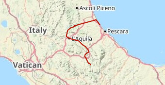 Scanno TS3 - Silvi Finish Race across Italy