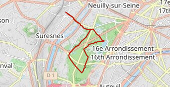 Lac - piste cycle - Bagatelle