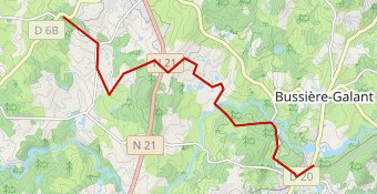 Itinéraire  le long de Voie BG