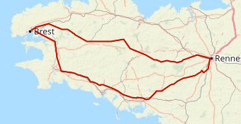 Brest/Rennes/Vannes/Brest