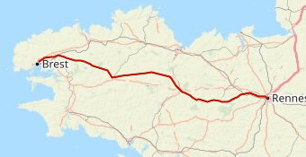 Rennes Brest en pignon fixe par Loudéac et Carhaix