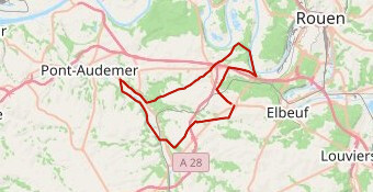 Parcours n° 303 - 92 km S/O N/E