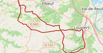 Parcours n° 311- 80 km S/E