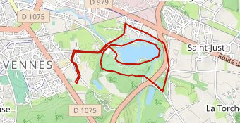 Tracé du 10 km de Bourg en Bresse