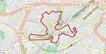 Parcours vélo les parcs de Dreux