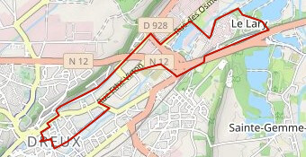 Parcours vélo Dreux-Etang des châtelets