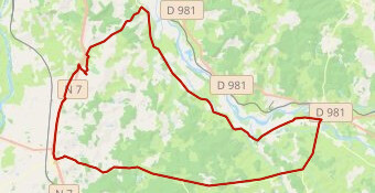 Parcours 75 kms roulant sur belle route