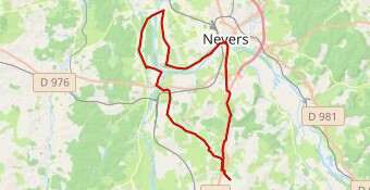 Parcours 50kms entre Loire et Allier