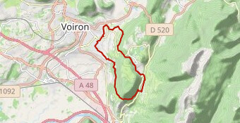 Coublevie-La Placette-Gorges du bret-Croix bayard