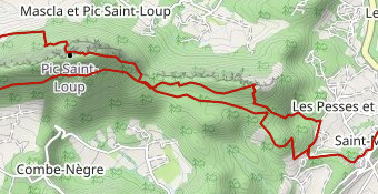 Pic St Loup par les crêtes
