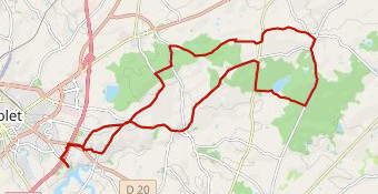 Foret de Chanteloup les Bois -  Velo Route 40 km