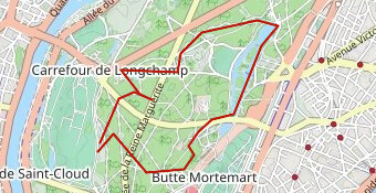 Boulogne-Billancourt. 7,4 km. Bois de Boulogne
