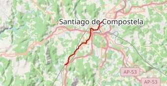 Portuguese J 43 : Cruces - Santiago de Compostella