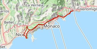 Menton-Nizza avec Col de Quatre Chemins