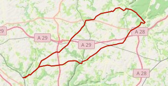 66 km, circuit perso N°084