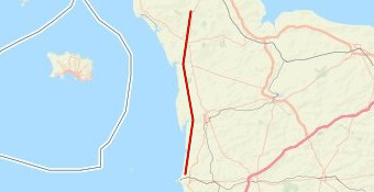 80 km, St-Sauveur-Granville par la côte