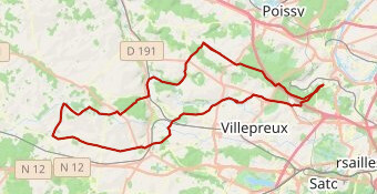 Parcours TGP16-INV 72 Km