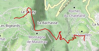 Laffrey à La Morte par le bas (repli)